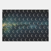 Celestial Triple Moon wrappapier Inpakpapier Vel (Voorkant 2)