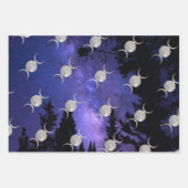 Celestial Triple Moon wrappapier Inpakpapier Vel (Voorkant)