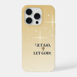 Celestial Trust Let Go Let God Cross iPhone 15 Pro Case