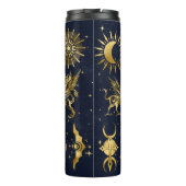 Celestial Tumbler Blue & Gold kerstcadeauidee Thermosbeker (Achterkant)
