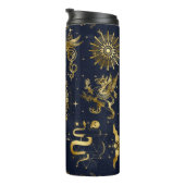 Celestial Tumbler Blue & Gold kerstcadeauidee Thermosbeker (Geroteerd rechts)