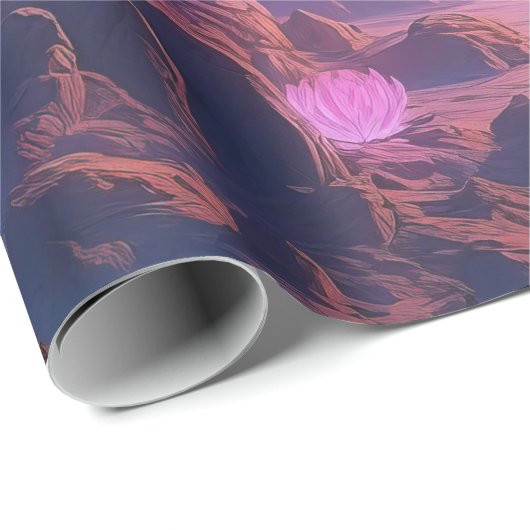 Celestial Twilight Landscape - Alien Planet Cadeaupapier (Rol Hoek)