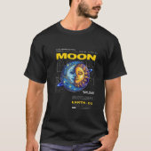 Celestial Twin Sun en Moon T-shirt Design (Voorkant)