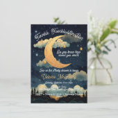 Celestial Twinkle kleine Star Baby shower Kaart (Staand voorkant)