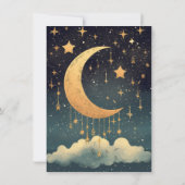 Celestial Twinkle kleine Star Baby shower Kaart (Achterkant)