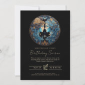 Celestial Twins Zodiac Symbool Zwart Goud Tweeling Kaart (Voorkant)