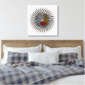 Celestial Typography Sunshine Canvas Afdruk (Insitu (Slaapkamer))