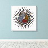 Celestial Typography Sunshine Canvas Afdruk (Insitu (Houten vloer))