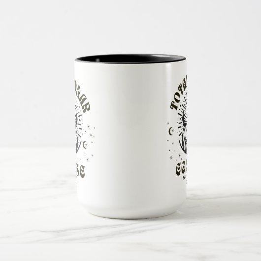 Celestial Uil Gepersonaliseerde Totale Zonsverduis Mok (Midden)