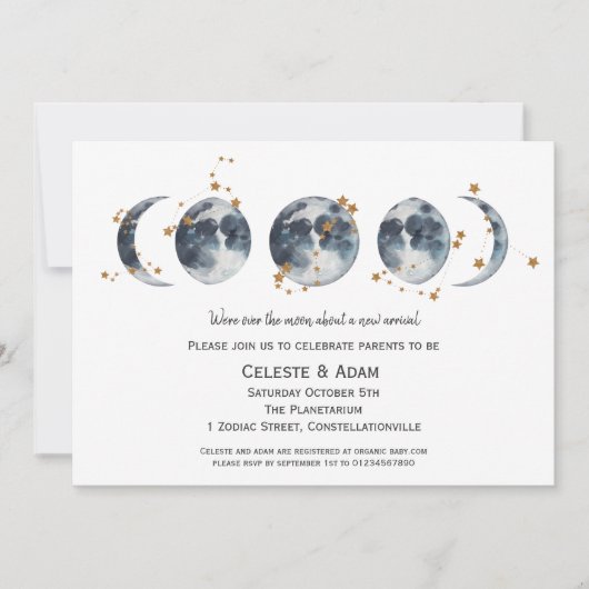 Celestial Uitnodiging (Voorkant)