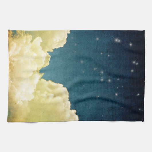 Celestial Uitzicht Stars and Clouds Keukenschotel  Theedoek (Horizontaal)