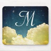 Celestial Uitzicht Sterren en Wolken Initiaal Muis Muismat (Voorkant)