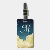 Celestial Uitzicht Sterren Monogram Bagagelabel (Voorkant verticaal)