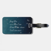 Celestial Uitzicht Sterren Monogram Bagagelabel (Achterkant horizontaal)