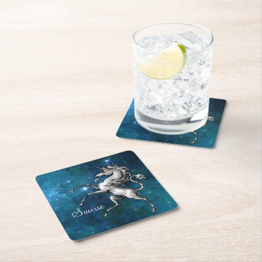 Celestial Unicorn Kartonnen Onderzetters (Insitu)