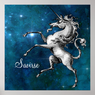 Celestial Unicorn Poster