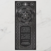 Celestial Union bruiloft uitnodigingen (hoog zilve