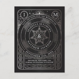 Celestial Union Wedding Save the Date Briefkaart