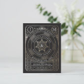 Celestial Union Wedding Save the Date Briefkaart (Staand voorkant)