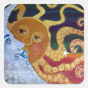 Celestial Vierkante Sticker