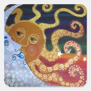 Celestial Vierkante Sticker