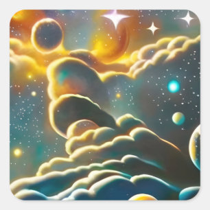 Celestial Vierkante Sticker