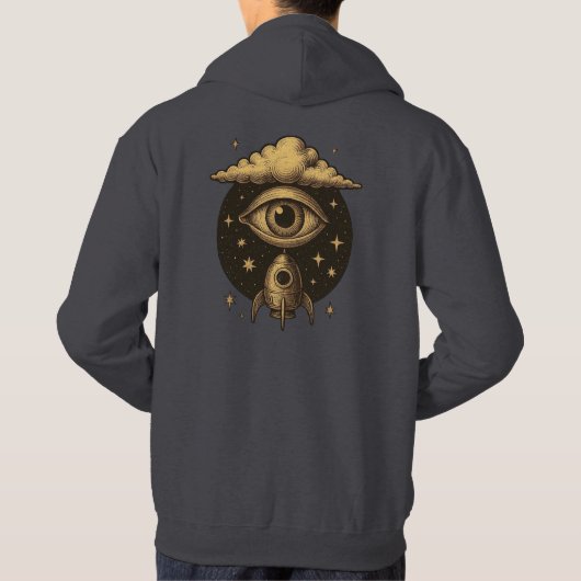 CELESTIAL VISION – The Eye That Launches Dreams Hoodie (Achterkant)