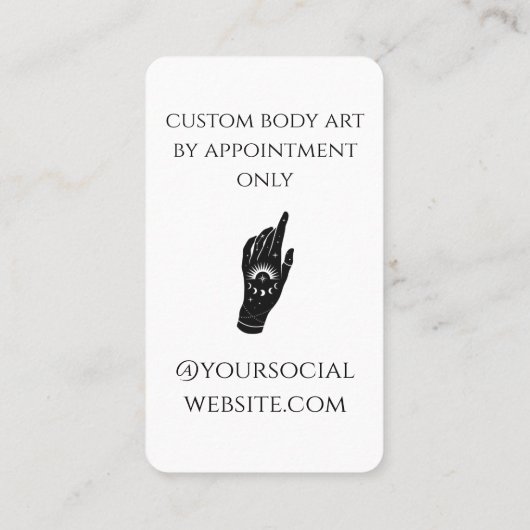 Celestial visitekaartje (Achterkant)