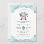 Celestial Vissen Astrologie Teken Baby shower Kaart (Voorkant)