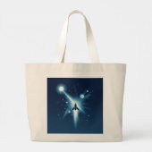 Celestial Voyage: Gravity Canvas tas Design (Achterkant)