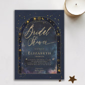 Celestial Waters Starry Zodiac Moon Bridal Shower Kaart