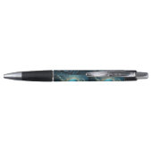 Celestial Waves: De Blauwe Octopus Fractal Art Pen (Achterkant)