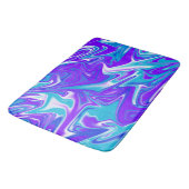 Celestial Waves: het blauw-witte en Paarse marmer Badmat (Gekanteld)