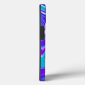 Celestial Waves: het blauw-witte en Paarse marmer Case-Mate iPhone Case (Achterkant / Rechts)