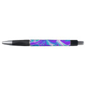 Celestial Waves: het blauw-witte en Paarse marmer Pen (Voorkant)