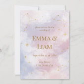 Celestial Wedding Invitation | Constellations Kaart (Voorkant)