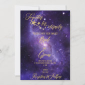 Celestial Wedding Invitation Kaart (Voorkant)
