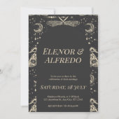 Celestial Wedding Invite Kaart (Voorkant)