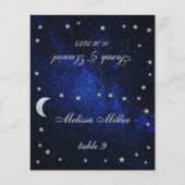 Celestial Wedding Place Card - Gedrukte gastnaam (Voorkant)