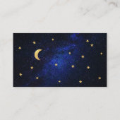 Celestial Wedding Registry Gold Stars Moon Script Informatiekaartje (Achterkant)