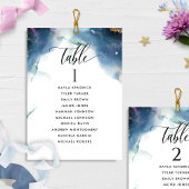 Celestial Wedding Seating Plan Card met gastnaam