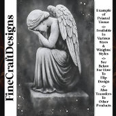 Celestial Weeping Angel Statue AD5 Decoupage Tissuepapier