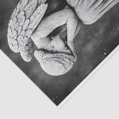 Celestial Weeping Angel Statue AD5 Decoupage Tissuepapier (Detail)