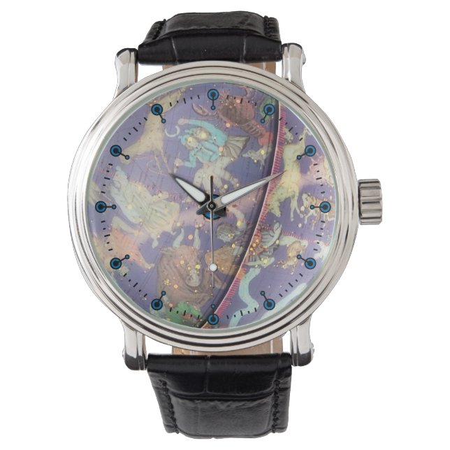 Celestial Wereldbol Astronomy Watch Horloge (Voorkant)
