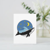 Celestial Whale Briefkaart (Staand voorkant)