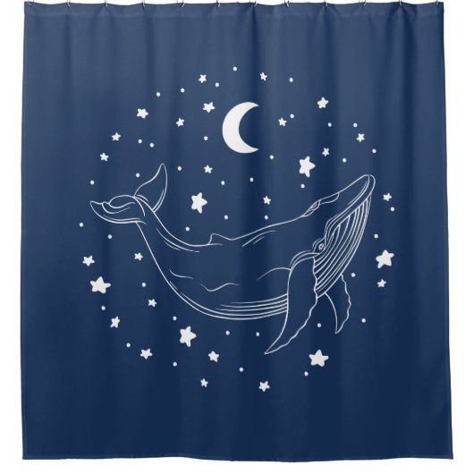 Celestial Whale Douchegordijn (Voorkant)