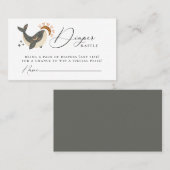 Celestial Whale Luier Raffle Behuizing Kaart Plaatskaartje (Voorkant / Achterkant)