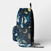 Celestial Whale Onder het Zee Monogram Bedrukte Rugzak (Rechts)