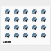 Celestial Whale Ronde Sticker (Vel)
