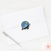 Celestial Whale Ronde Sticker (Envelop)
